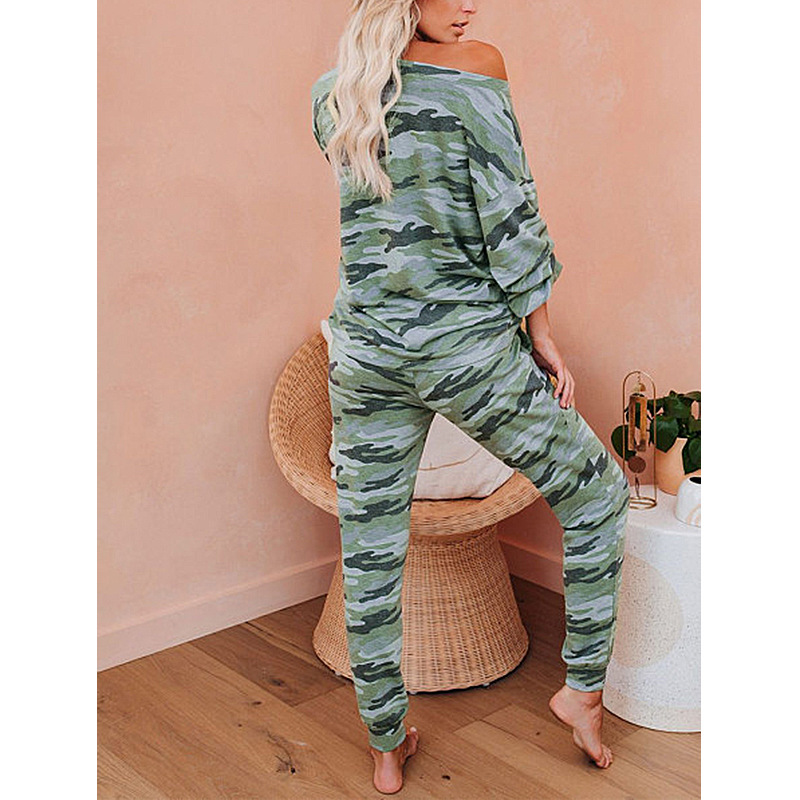 fashion print tie-dye casual home wear suit NSZH28680