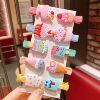 Children's cartoon hairgrip, hair accessory for princess, cute bangs, Korean style