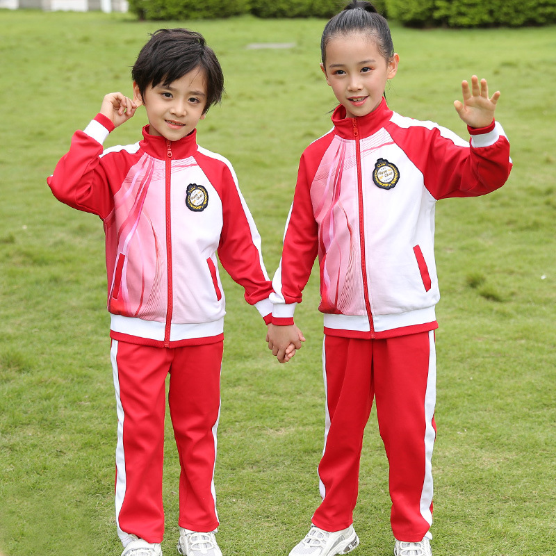 Kindergarten ropa de jardín maestros uniformes de escuela primaria y secundaria primavera y otoño traje de dos piezas ropa de grupo de rendimiento deportivo juvenil