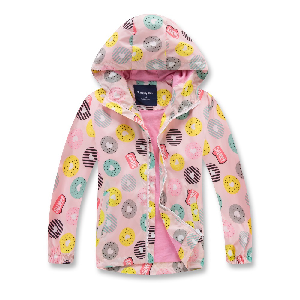 Spring New Women's Middle-aged Children's Waterproof Breathable Outdoor Jacket Coat Light Jacket Printed Sunscreen Clothing