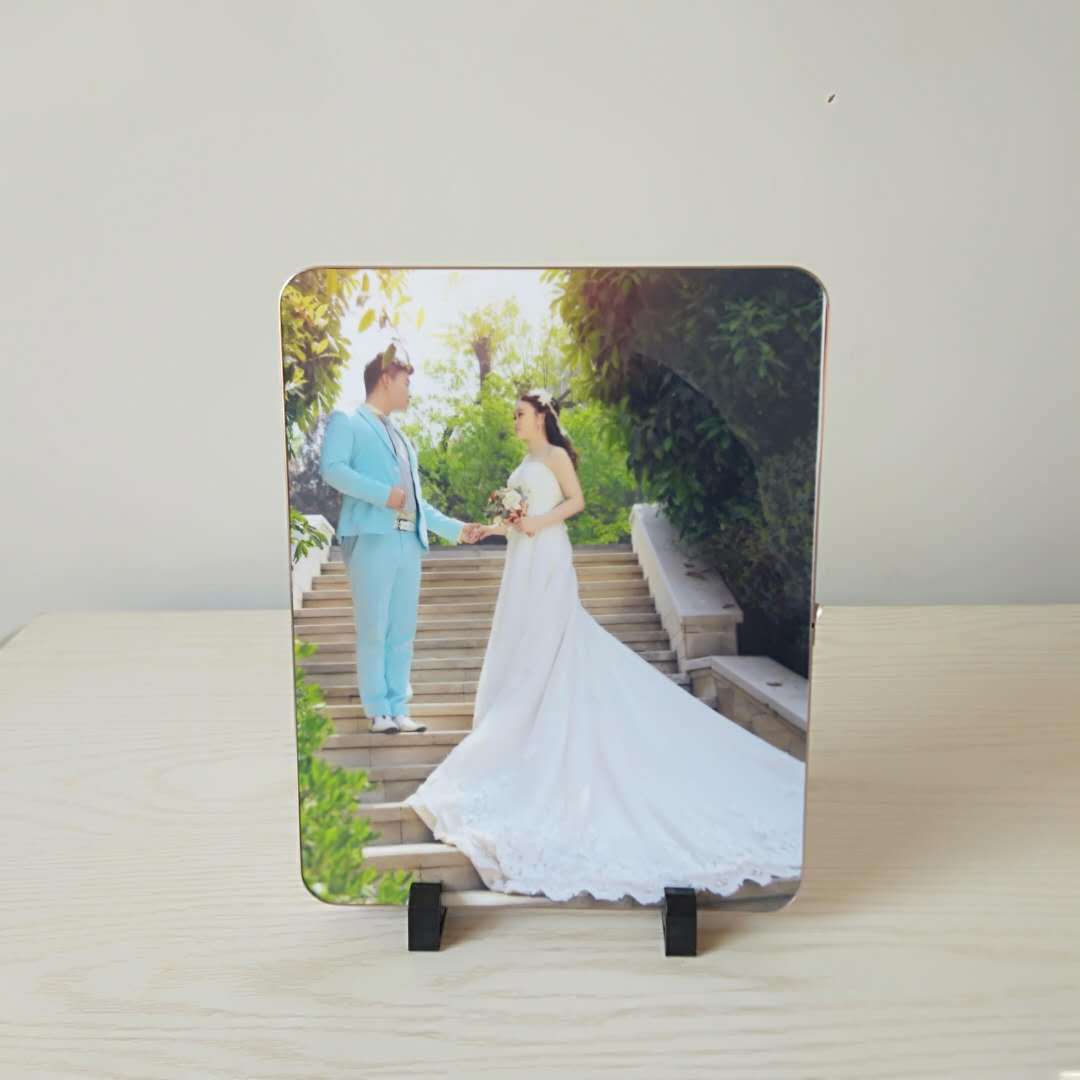 Factory direct supply aluminum alloy rounded edge photo frame wedding photo studio star photos all over the Sky star frameless painting