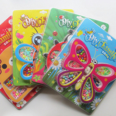 厂家批发家庭串珠 儿童趣味串珠DIY益智玩具 早教认知手链项链