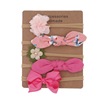 Children's cloth with bow, soft nylon headband, hair accessory, set, cards suitable for photo sessions, flowered