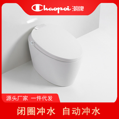 潮牌壹體式智能馬桶家用坐便器座便電動男士閉圈自動沖水酒店工程