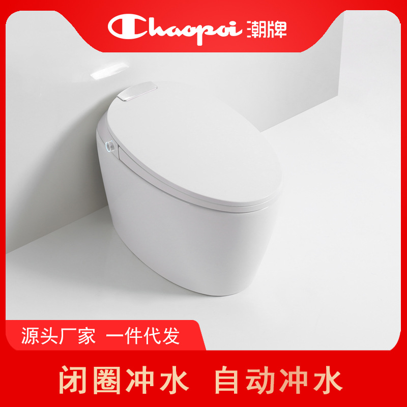 潮牌壹體式智能馬桶家用坐便器座便電動男士閉圈自動沖水酒店工程