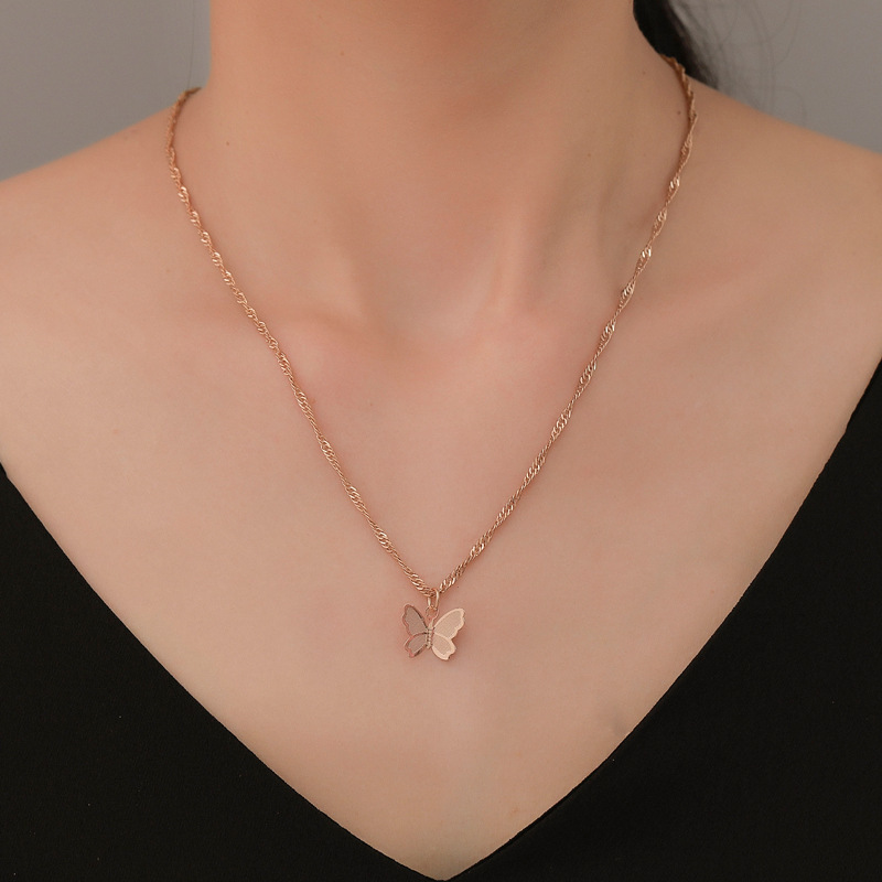 Butterfly Dangle Earrings And Exquisite Necklace Set For Women_voghion.com