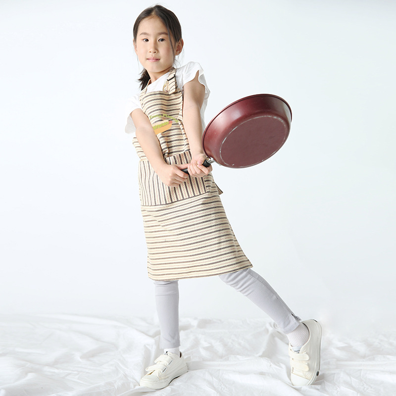 Delantal para niños pintura ropa hogar cocina antifouling jardín de infantes delantal para niños pintura arte logotipo personalizado verano