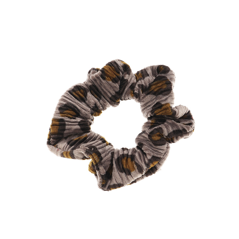 Retro Leopard Spotted Hair Tie Fabric Hair Scrunchies display picture 11