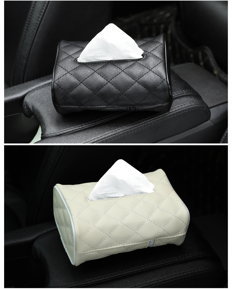 100g Weight Pu Car Seat Back Tissue Box Wholesale Nihaojewelry