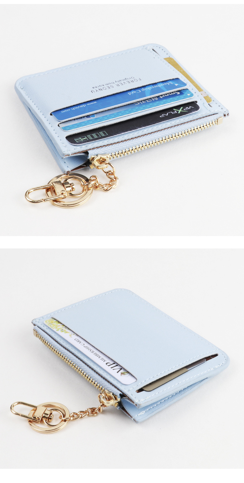 Seonyu Korean Style Multi-functional New Zipper Coin Purse Fashion Mini Card Holder Girls' Wallet Foreign Trade In Stock display picture 6