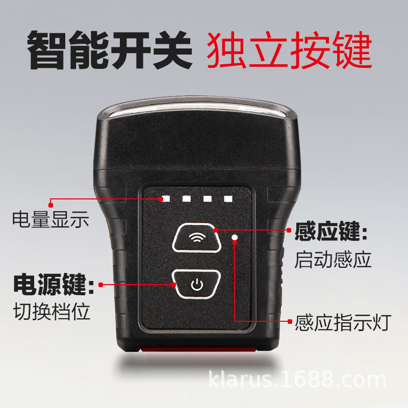 凱瑞茲HC3 帽夾燈感應燈超亮頭燈夜釣燈 帽檐燈釣魚頭戴式夾帽燈