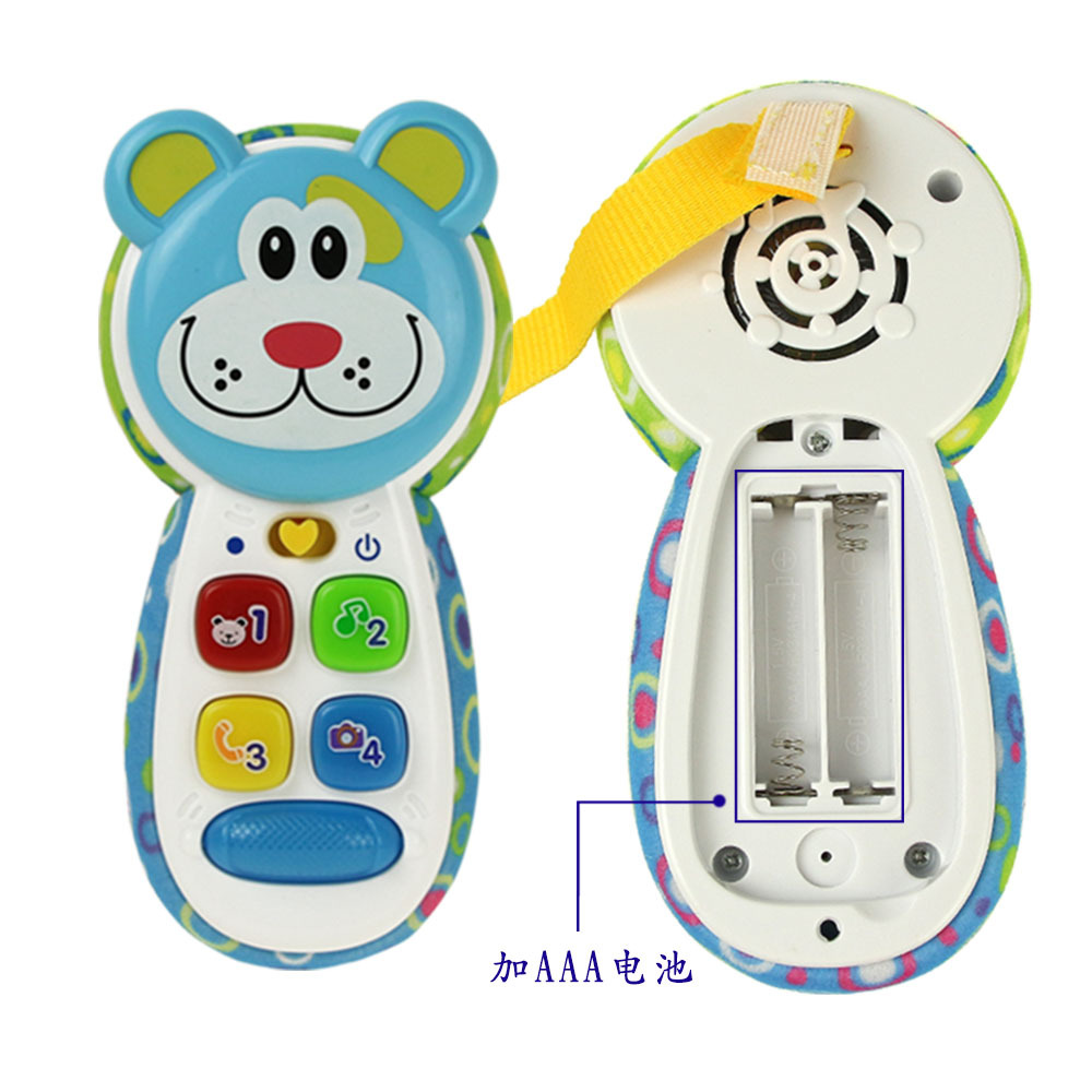 婴幼儿益智手机玩具儿童卡通动物音乐手机宝宝早教声光电话机