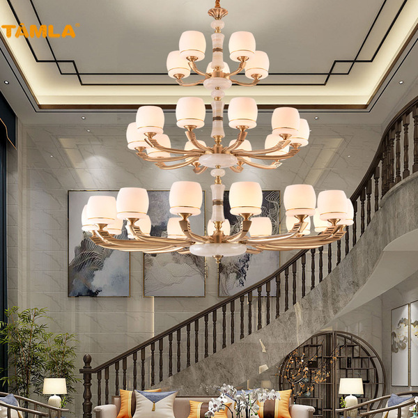 Copper modern and minimalistic design ceiling lamp for country house…