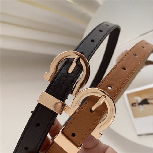 Women's Belt Belt Fashion Personality Trendy Decorative Thin Belt Women's Simple and Versatile Korean