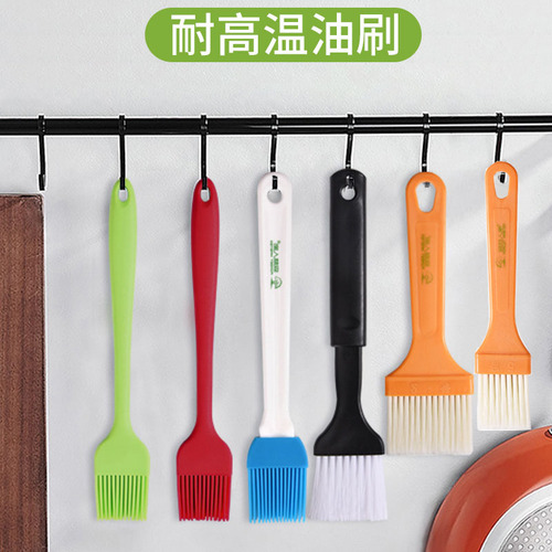 BBQ Grilling Tools BBQ Brush Set Eco-Friendly Silicone Bristle Brush Bread Brush Cleaning Brush Grilling Brush Oil Brush
