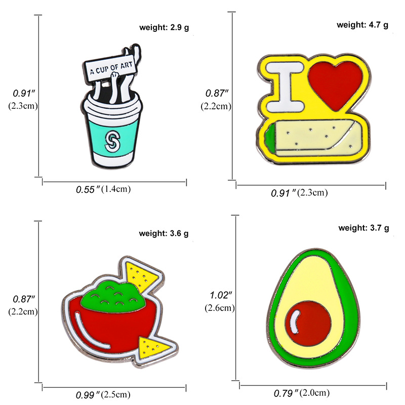 Koreanische Version Der Niedlichen Cartoon-brosche Aus Avocado-legierung display picture 2