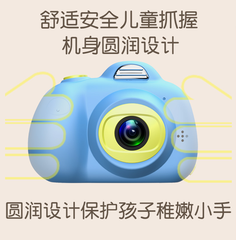 D6前后1800W可自拍小单反双摄玩具照相机礼品mini相机详情图10