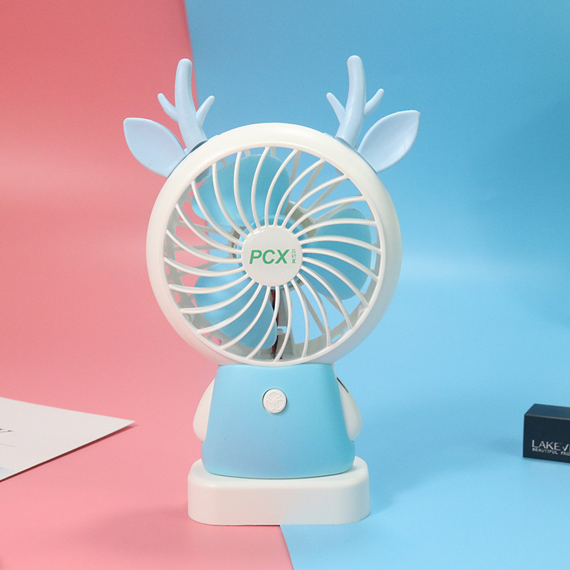 hold Fan fashion USB Nightlight Mute charge modelling lovely Nightlight Wind power