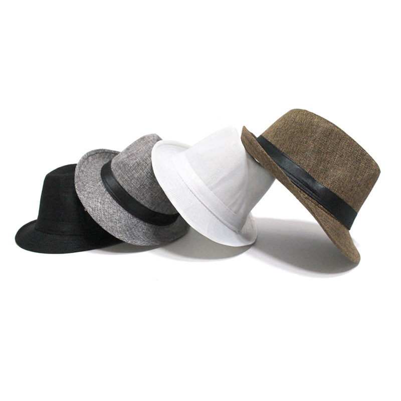 Hat Sunscreen Hat Men's Sun Hat Straw Hat Jazz Straw Hat Hot Sale Wholesale Nihaojewelry display picture 1