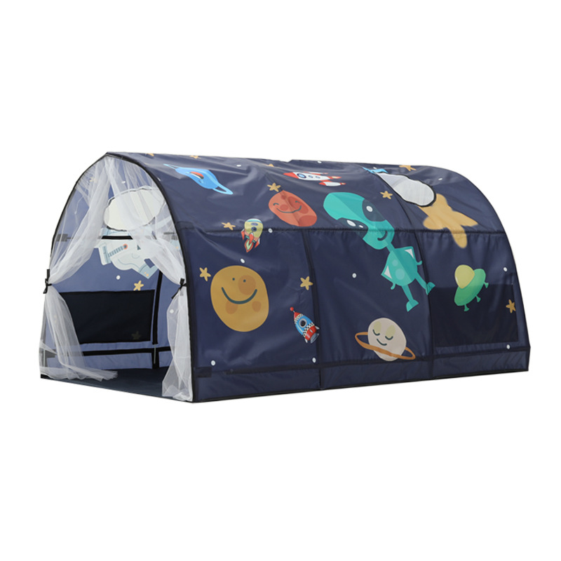 跨境CPC认证/CE认证室内蓝色太空床上宝宝玩具小帐篷蚊帐儿童帐篷