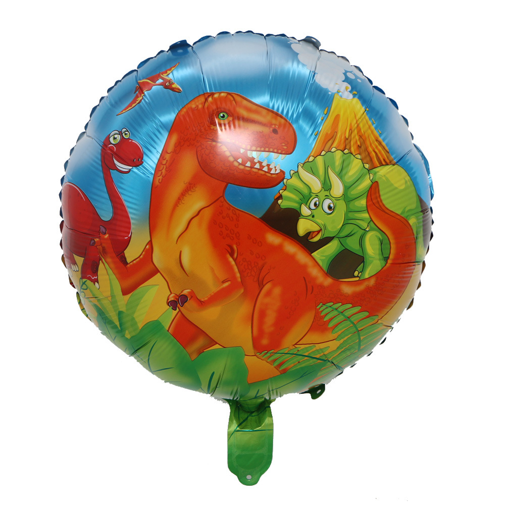 厂家直供 恐龙派对主题装饰铝膜气球 霸王龙迅猛龙长颈龙详情12