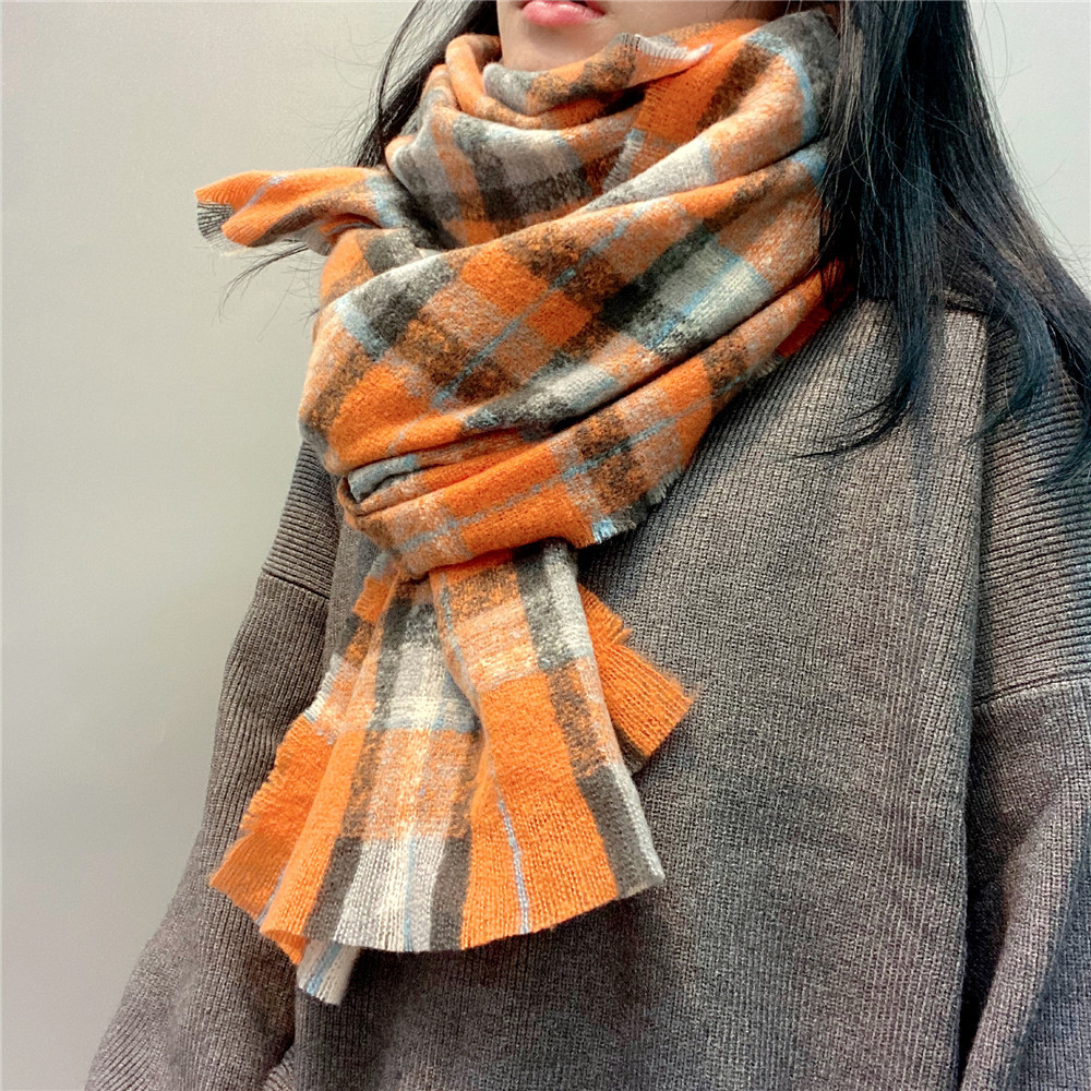 Plaid Cashmere Scarf display picture 15