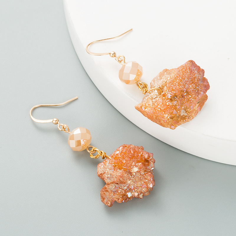 Fashion Crystal Irregular Earrings display picture 5