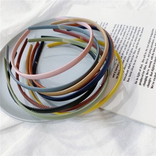 Little fairy wavy headband 2 yuan store supply Yiwu small commodity basic hair accessories Morandi color headband