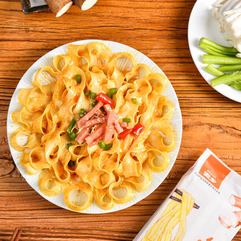 铁棍山药手工刀削面条批发整箱宽挂面拌炒油泼面方便速食220g/袋