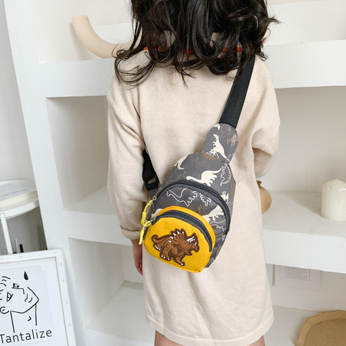 Trendy Children's Chest Bag for Boys and Girls, Korean Style Small Crossbody Bag for Kids, Outdoor Fashion Schoolbag, Personalized Mini Backpack Waist Bag