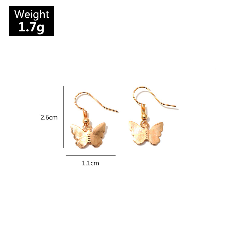 Jewelry fashion pop color acrylic butterfly earrings butterfly earrings womenpicture11