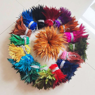 DIY捕夢網飾品配件彩色羽毛尖毛雞毛羽毛材料10-15cm 約800支
