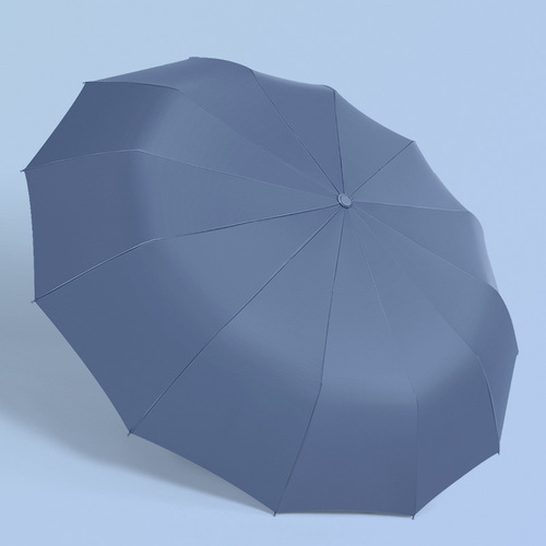 Amazon 12-bone fully automatic sunny umbrella BSCI factory inspection business wind-resistant folding umbrella sunshade logo advertising umbrella