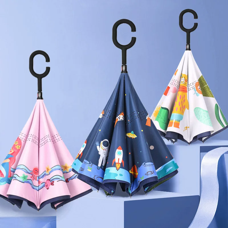 Children's cartoon double-layer umbrella for students, (Physicals)