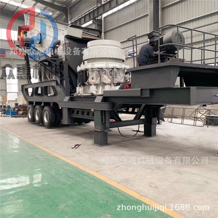 履带式建筑垃圾破碎站 水泥路面移动破碎机 履带式移动破碎筛分机