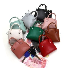 簡約時尚創意手提模型零錢包迷你娃娃手提包女士學生鑰匙掛飾小包