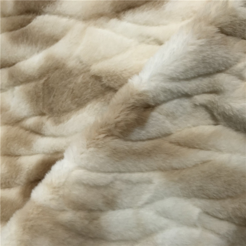 【兔毛绒】小兔毛印花毛绒面料 仿兔毛服装家纺玩具绒布兔毛压花