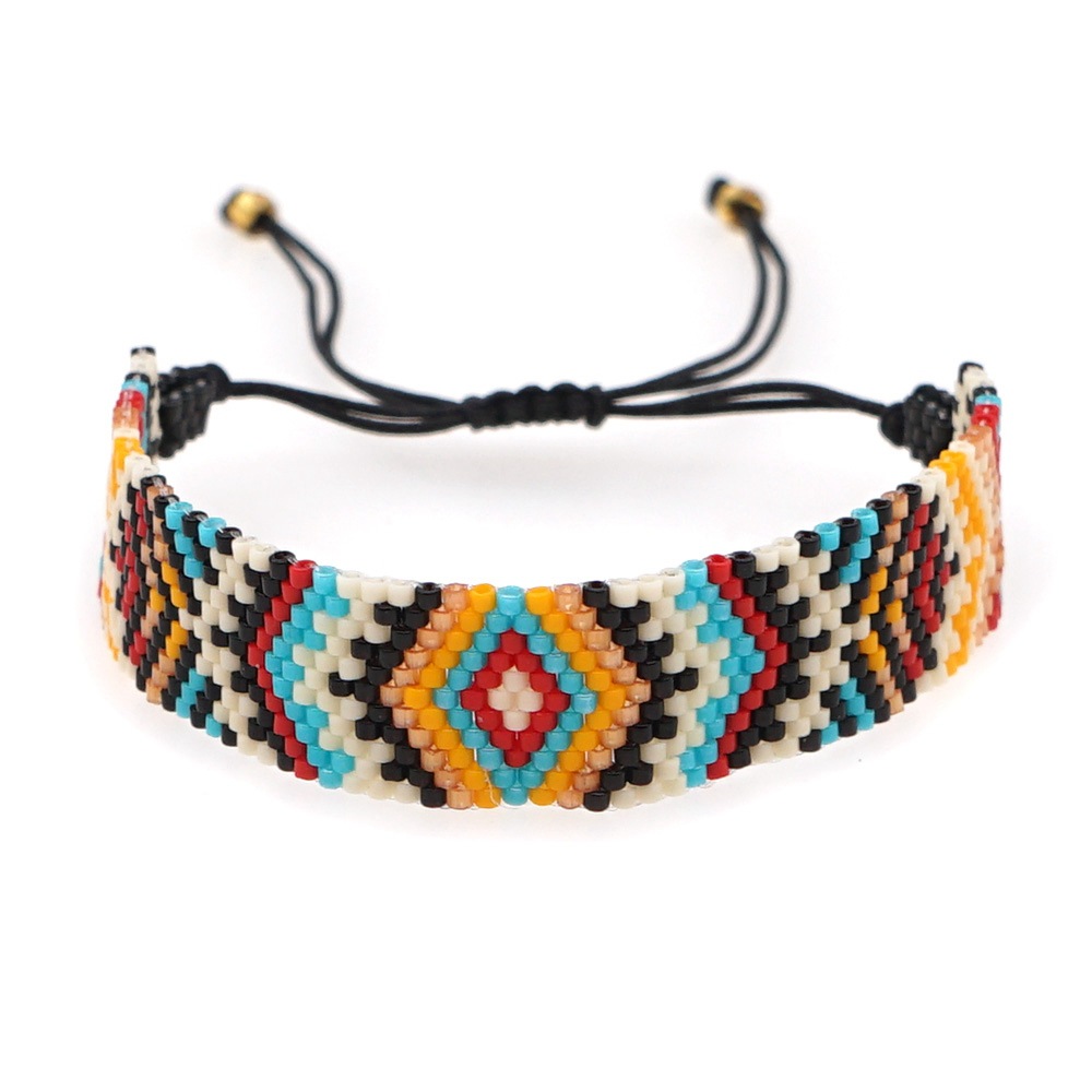 Miyuki beads handmade geometric ethnic style bracelet wholesale jewelry Nihaojewelry NHBDB395487picture3