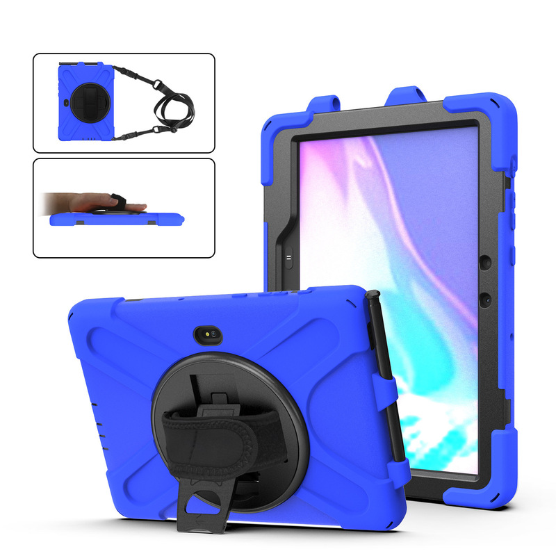 Suitable for 10.1 T545/T547 Flat Protective Case Pirate King Shoulder Strap Silicone Anti-drop Protective Case