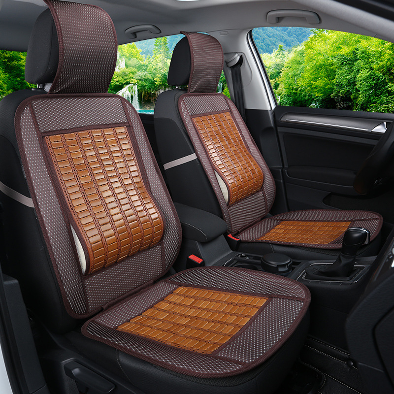 厂家直销夏季汽车麻将坐垫 天然全耔竹片坐垫 汽车用品凉座垫批发