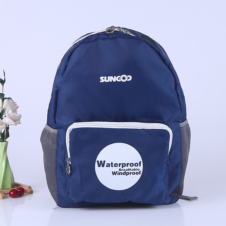 蓝色男生背包厂家印刷 透气儿童书包制定 小学学生双肩包批发