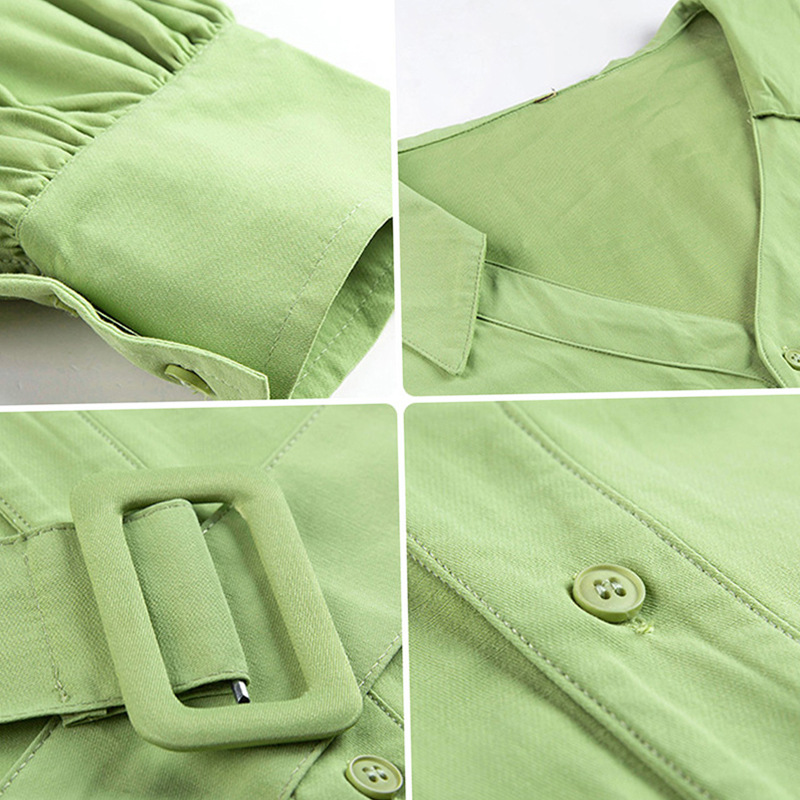 帮手主图-收腰衬衫女长袖2020春秋新款女装复古港味设计感小