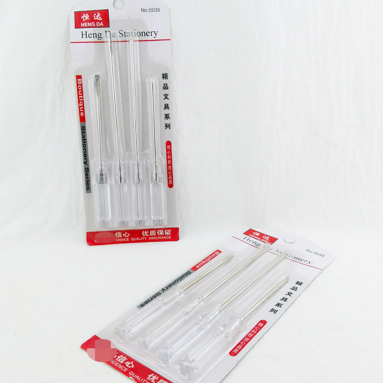 L1423 cuatro destornillador de cristal destornillador manual herramientas de combinación doméstica 10 yuanes tienda 10 yuanes tienda