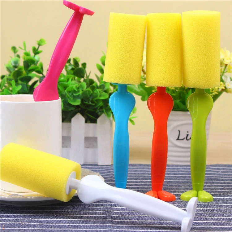 Sponge hygienic cartoon bottle brush