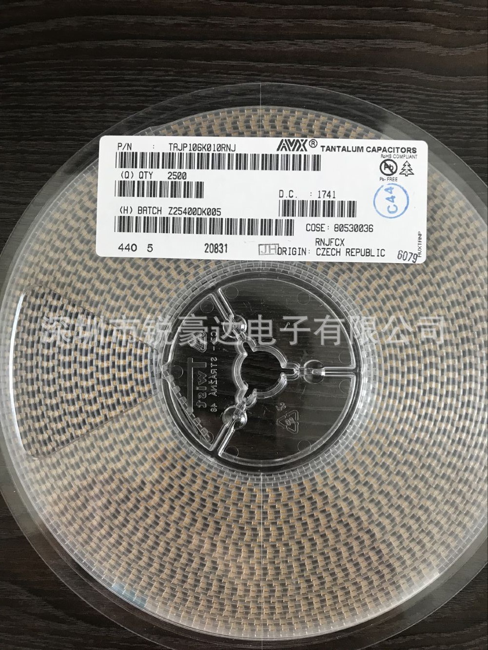 供应全新原装正品TAJP106K010RNJ 0805 106V