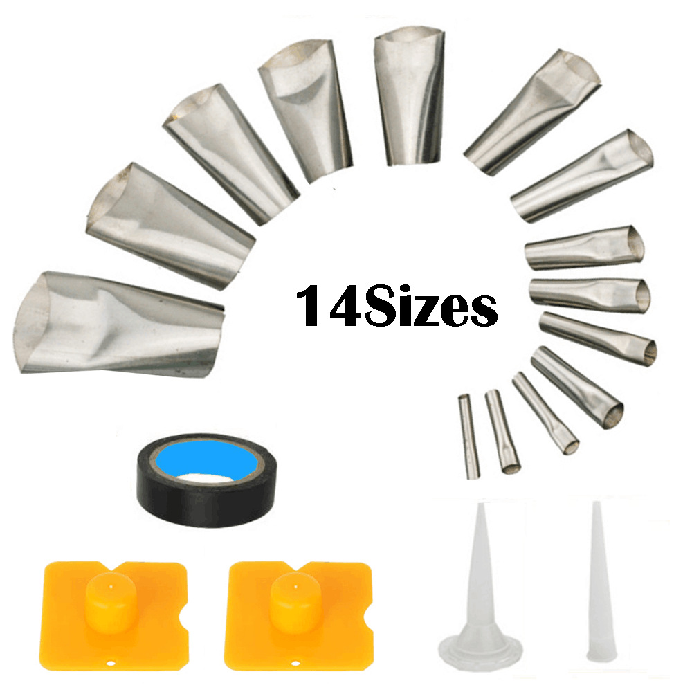 19件套不锈钢填缝喷嘴涂布器瓷砖水槽填缝整理工具厨房浴室窗户