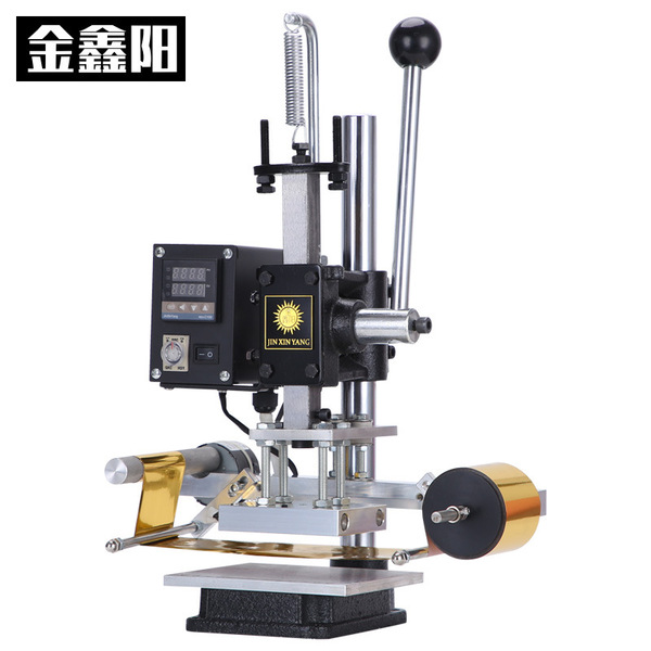 Jinxinyang automatic roll paper stamping machine manual Hot Press Leather stamping machine LOGO trademark stamping machine