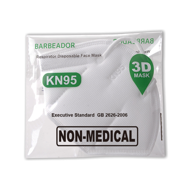 En stock KN95 máscara desechable adulto hombres y mujeres de protección polvo Haze espuma máscara civil meltblown 99