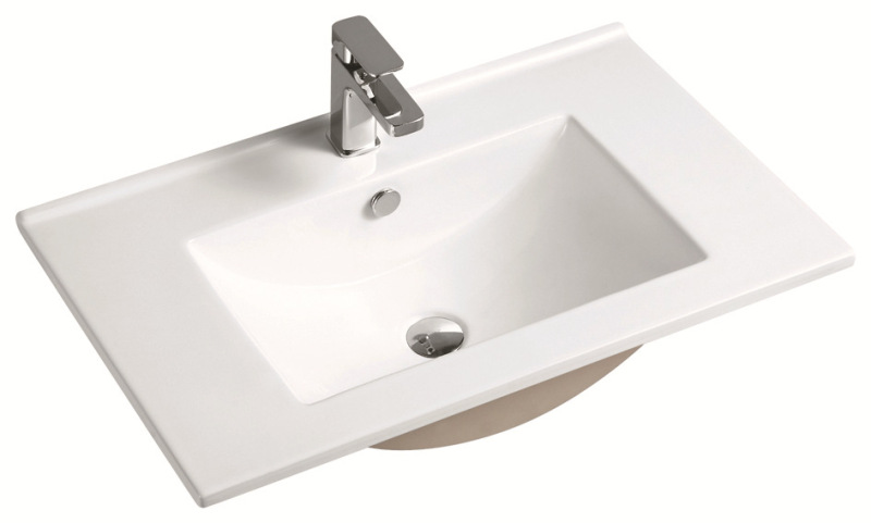 Factory supply Chaozhou ceramic table installation cabinet basin Australia export simple white art basin wash basin
