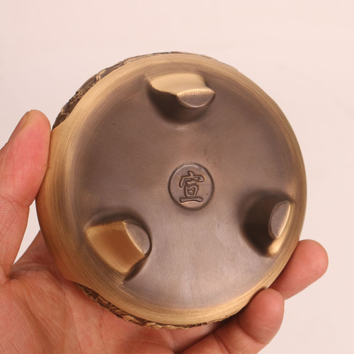 Tongpujiang pure copper incense burner incense burner household Zen Xuande burner plate incense sandalwood burner carved sandalwood burner mosquito incense burner